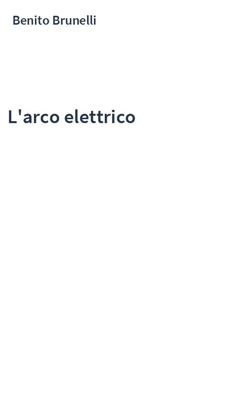 L'arco elettrico
