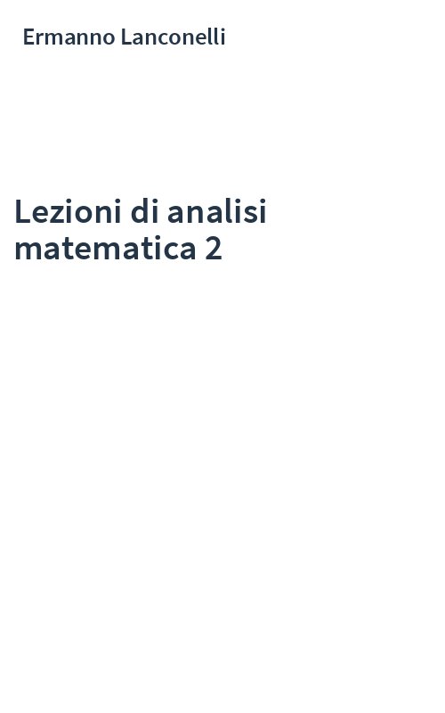 Lezioni di analisi matematica 2