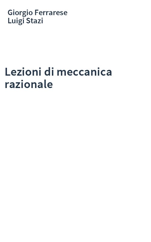 Lezioni di meccanica razionale