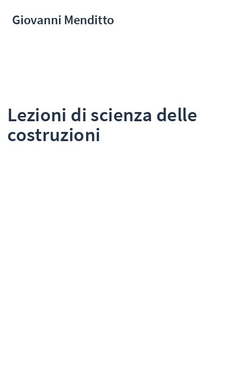 Lezioni di scienza delle costruzioni