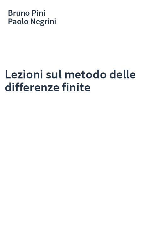 Lezioni sul metodo delle differenze finite