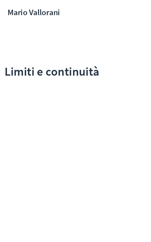 Limiti e continuità