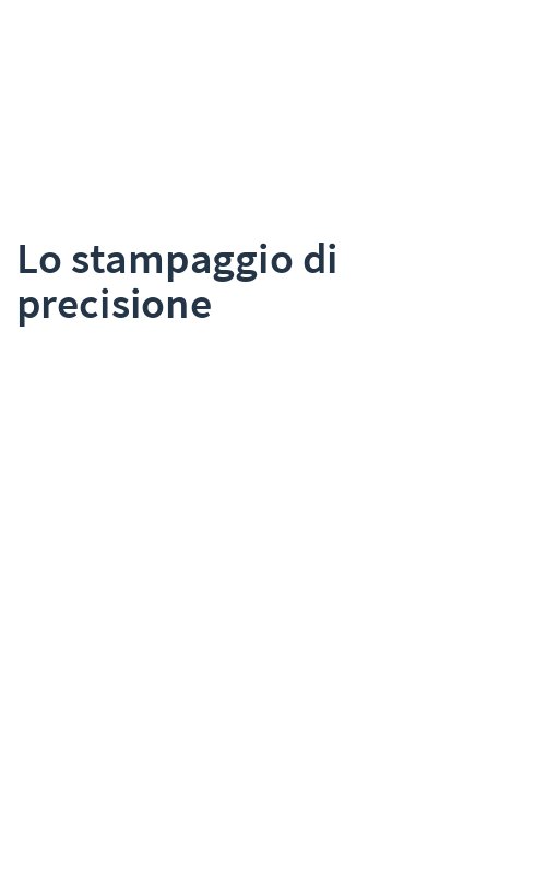 Lo stampaggio di precisione
