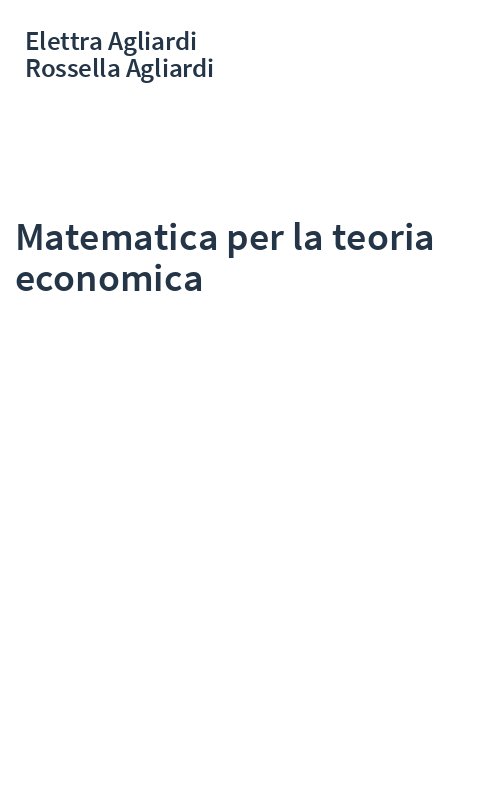 Matematica per la teoria economica