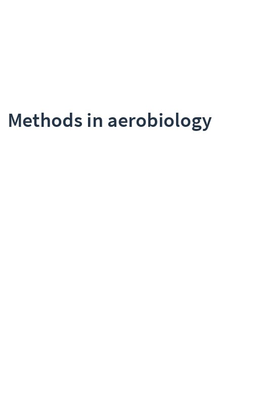 Methods in aerobiology