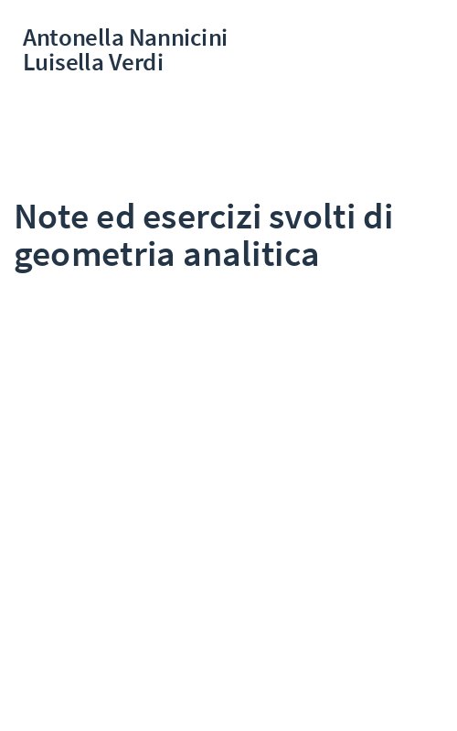Note ed esercizi svolti di geometria analitica