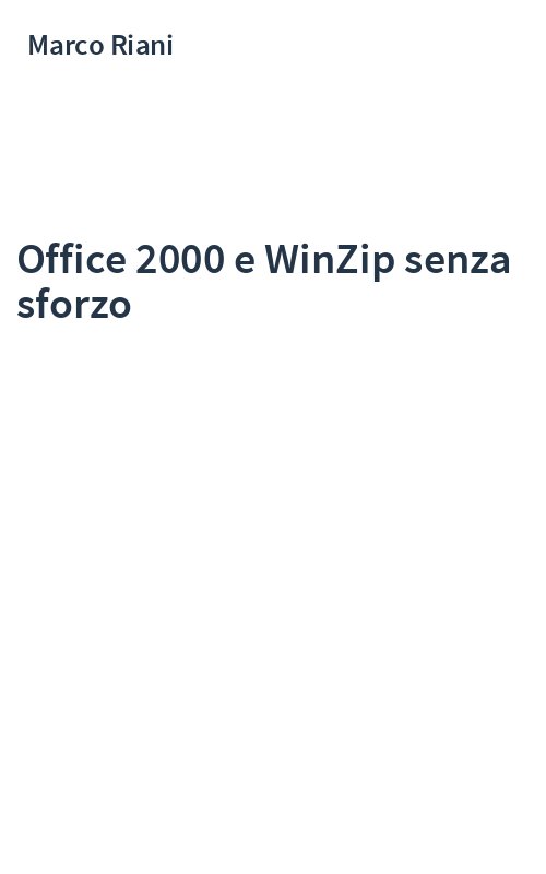 Office 2000 e WinZip senza sforzo