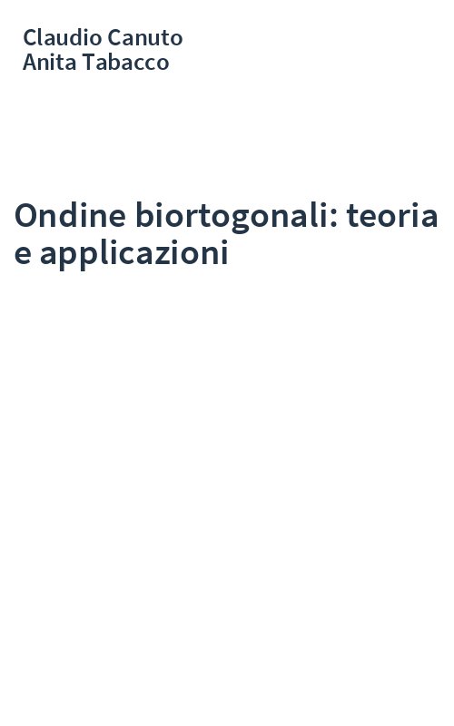 Ondine biortogonali: teoria e applicazioni