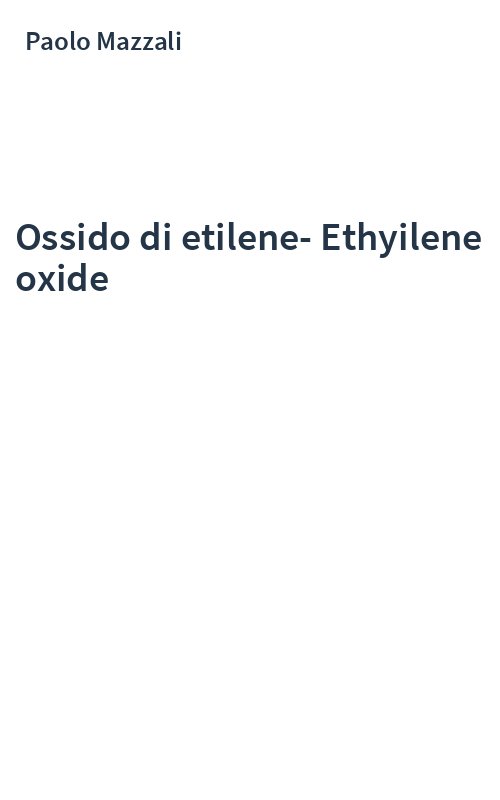Ossido di etilene-Ethyilene oxide