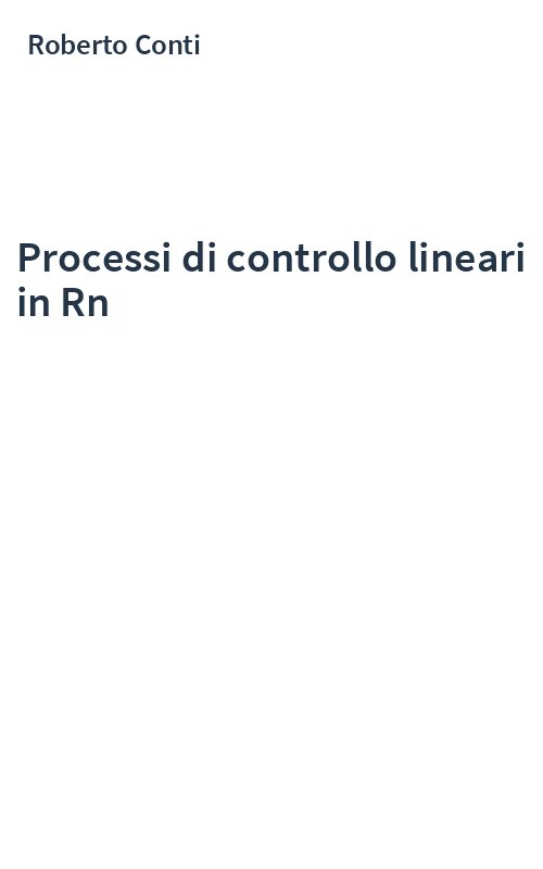 Processi di controllo lineari in Rn