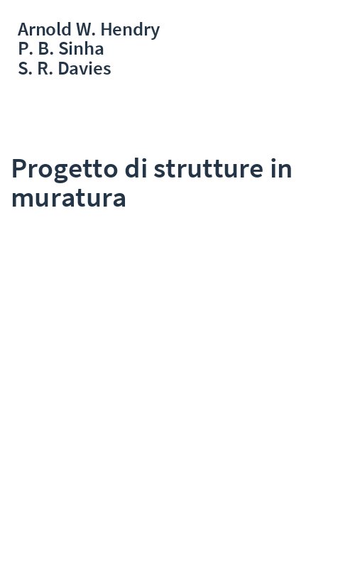 Progetto di strutture in muratura