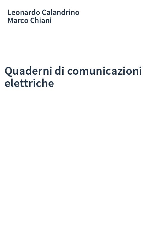 Quaderni di comunicazioni elettriche