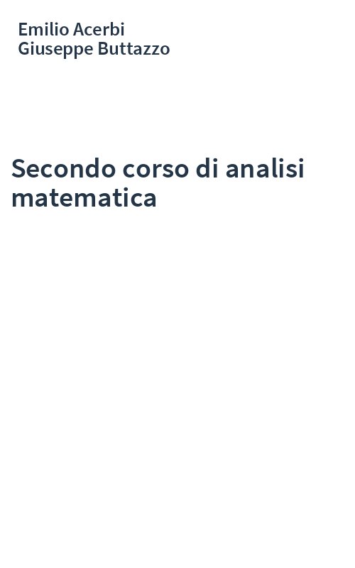 Secondo corso di analisi matematica