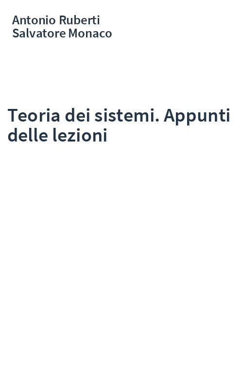 Teoria dei sistemi. Appunti delle lezioni