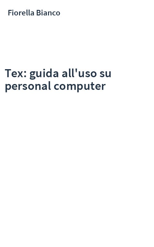 Tex: guida all'uso su personal computer