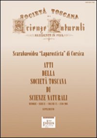 Atti della Società Toscana di Scienze Naturali. Serie B (2003). Supplemento: Scarabeoidea «Laparosticta» di Corsica