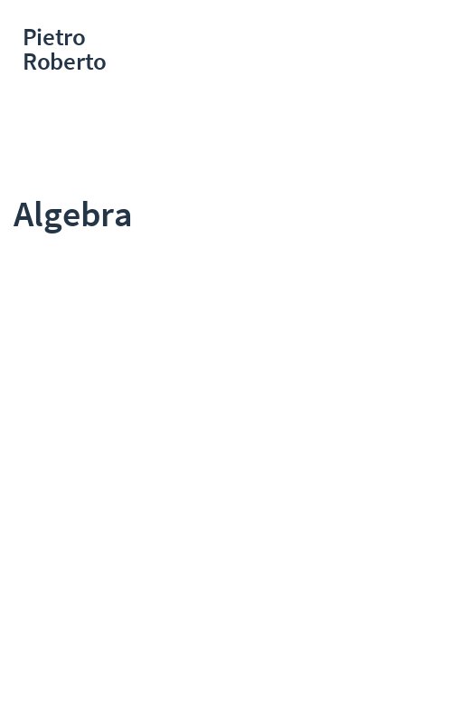 Algebra