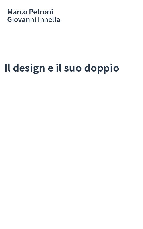 Il design e il suo doppio