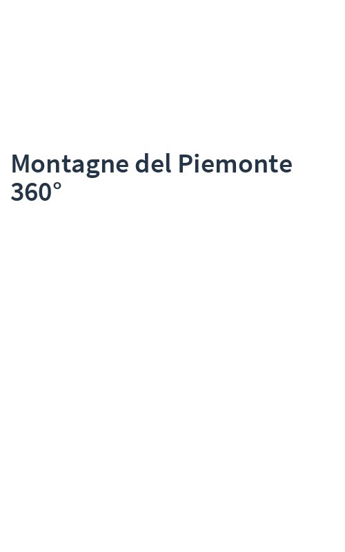 Montagne del Piemonte 360°