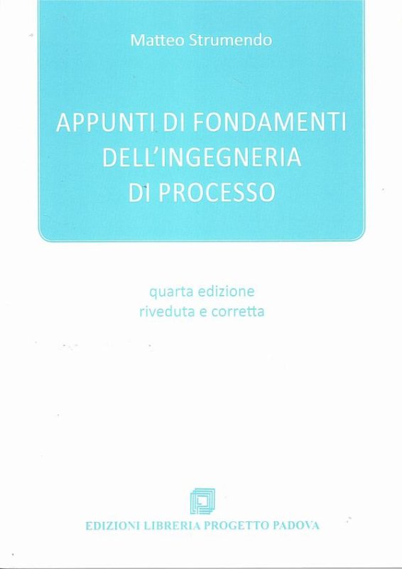 Appunti di fondamenti dell'ingegneria di processo