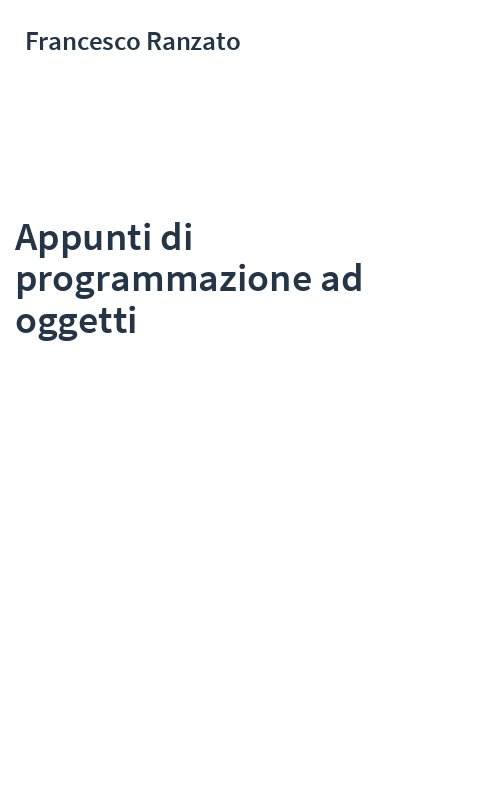 Appunti di programmazione ad oggetti