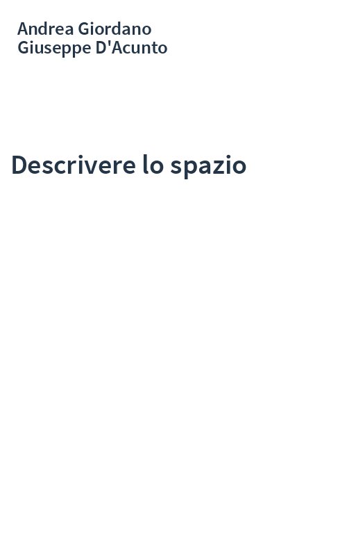 Descrivere lo spazio