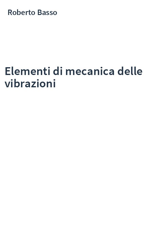 Elementi di mecanica delle vibrazioni
