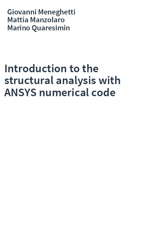 Introduction to the structural analysis with ANSYS numerical code