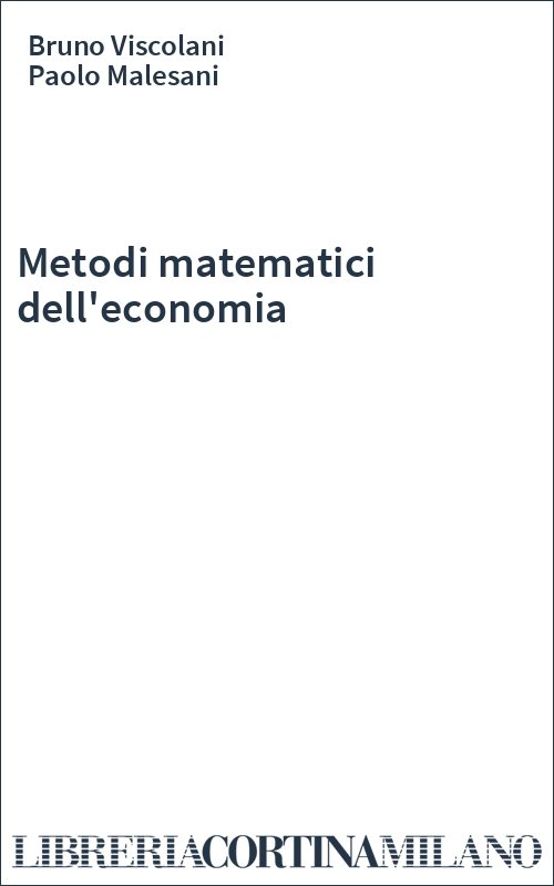 Metodi matematici dell'economia