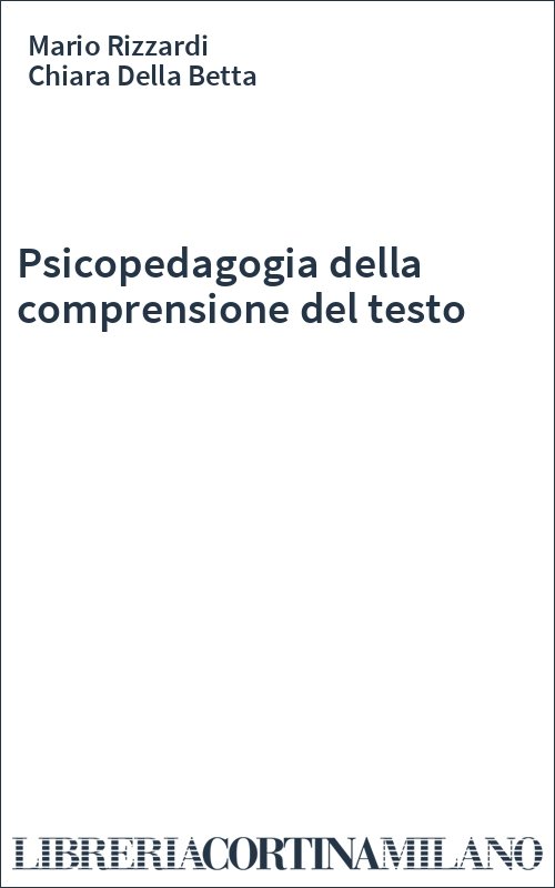 Psicopedagogia della comprensione del testo