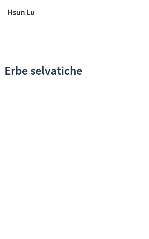 Erbe selvatiche