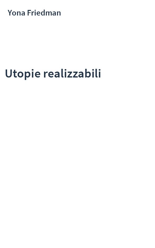 Utopie realizzabili