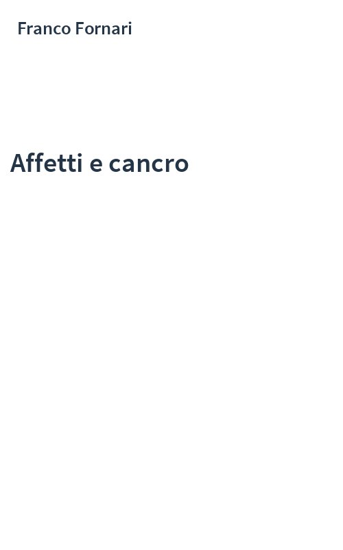 Affetti e cancro