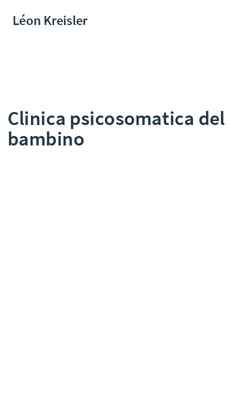 Clinica psicosomatica del bambino