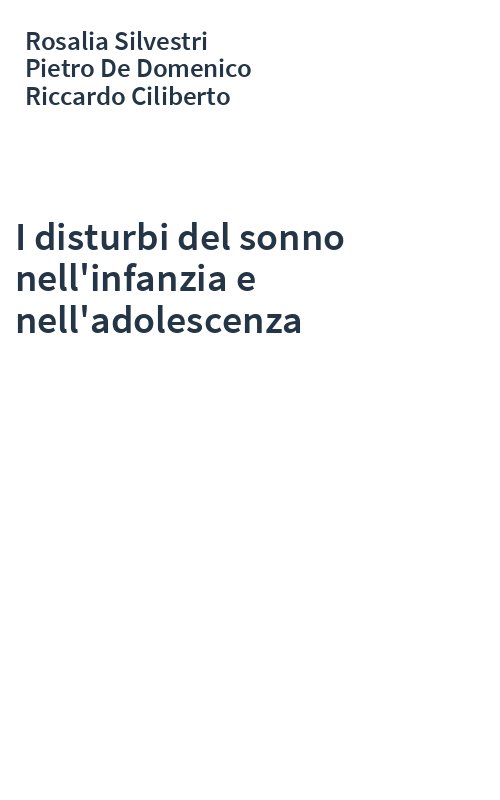 I disturbi del sonno nell'infanzia e nell'adolescenza
