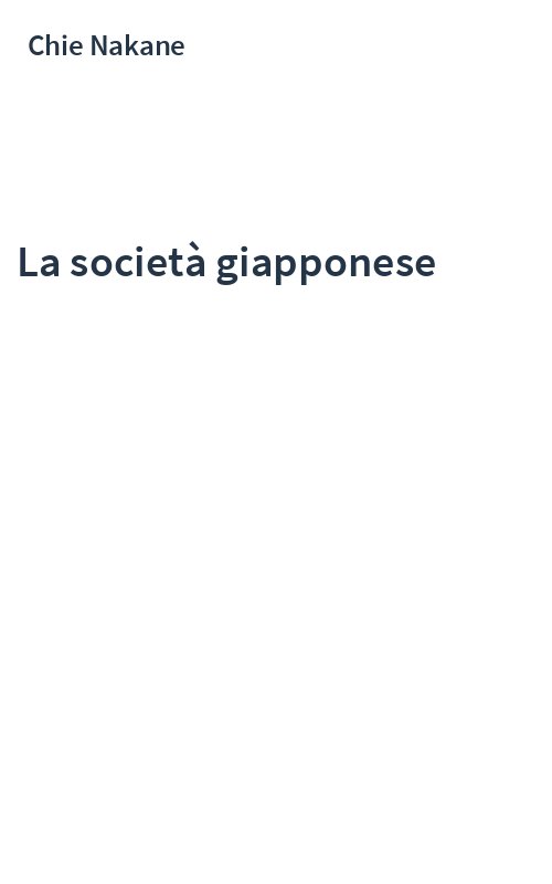 La società giapponese