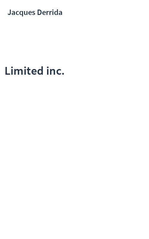 Limited inc.
