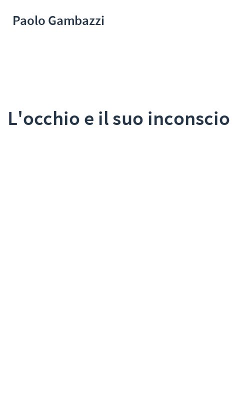 L'occhio e il suo inconscio