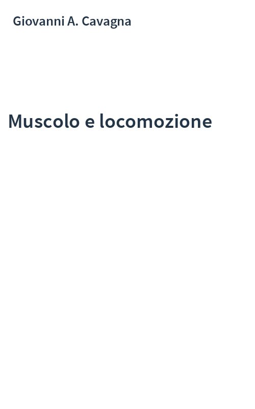 Muscolo e locomozione