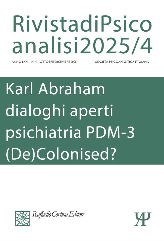 Rivista di psicoanalisi 2025/4