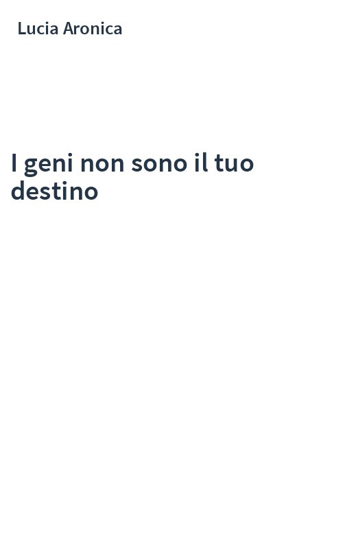 I geni non sono il tuo destino