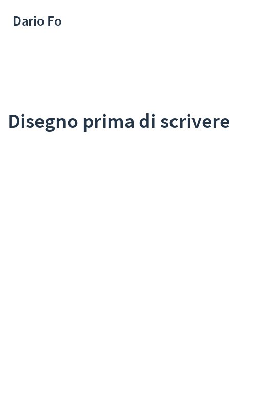 Disegno prima di scrivere