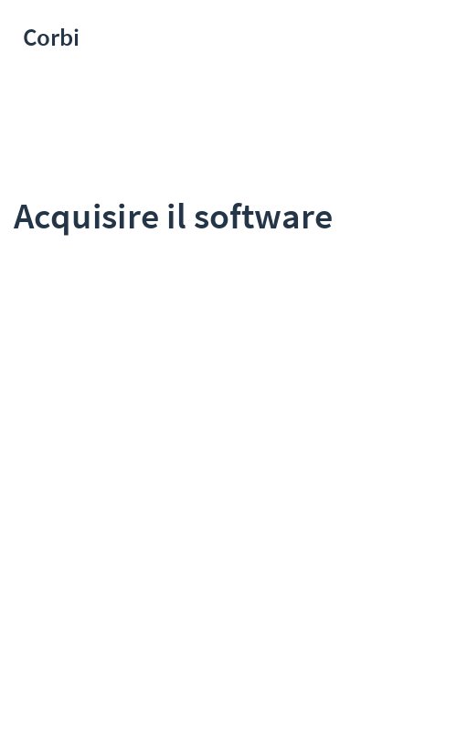 Acquisire il software