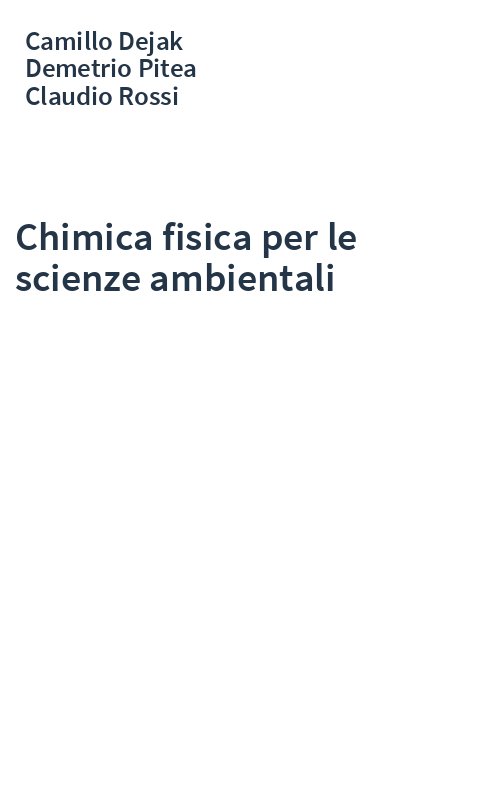 Chimica fisica per le scienze ambientali