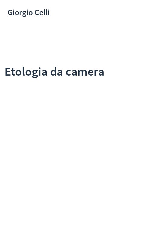 Etologia da camera