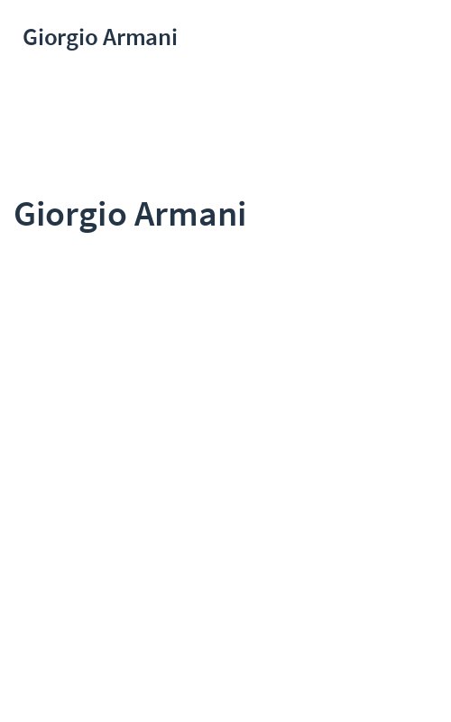 Giorgio Armani