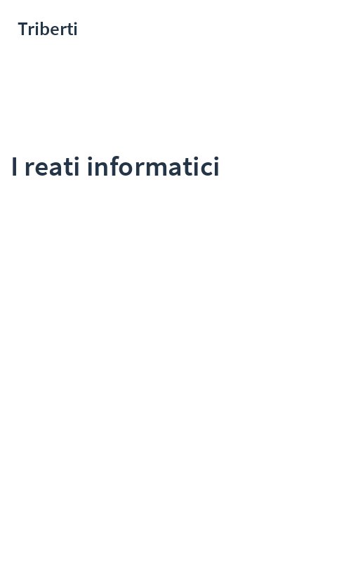 I reati informatici