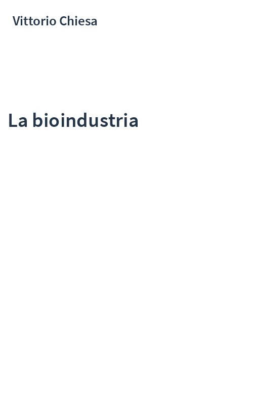 La bioindustria