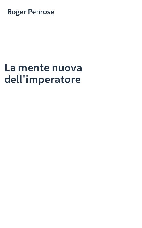 La mente nuova dell'imperatore