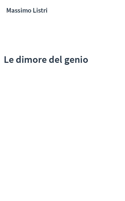 Le dimore del genio